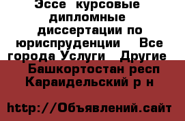 Эссе, курсовые, дипломные, диссертации по юриспруденции! - Все города Услуги » Другие   . Башкортостан респ.,Караидельский р-н